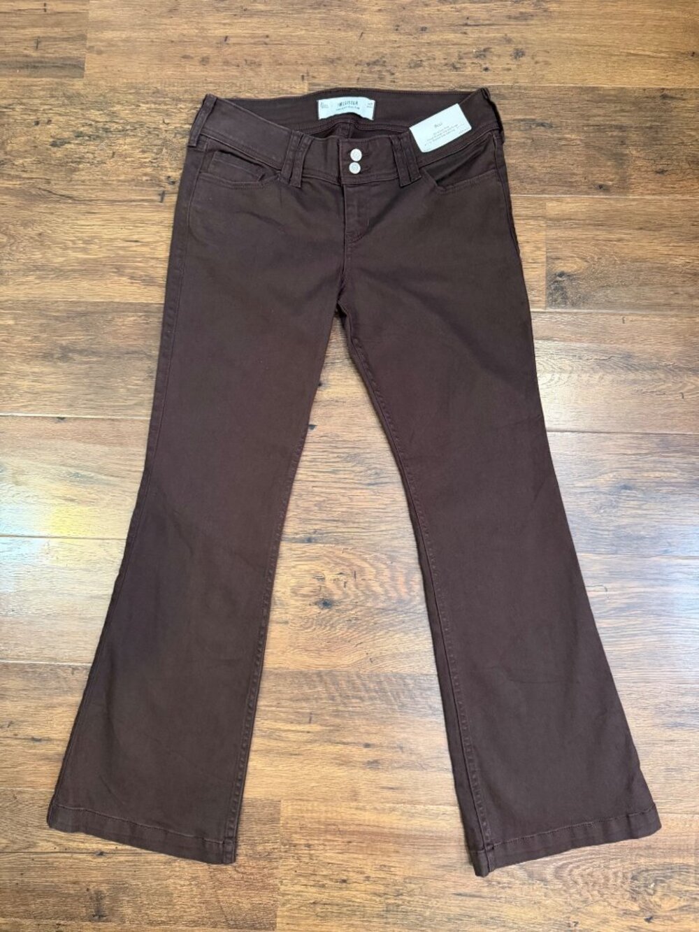 NWT Hollister Ultra Low-Rise Boot Jeans Brown Sz 8S